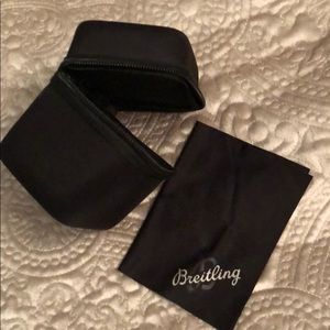 Breitling watch case with cleaning cloth